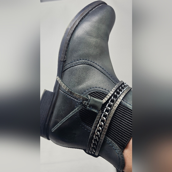 Bugatti Women's Green V3737-1 460 Biker Ankle Side Zip Boots Size EUR 36 US 6 - Picture 5 of 16